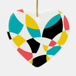 Kleurrijk, modern, trendy, koel, uniek cirkelvormi keramisch ornament