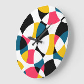Kleurrijk, modern, trendy, koele cirkelvormig grote klok (Hoek)