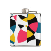 Kleurrijk, modern, trendy, koele cirkelvormig heupfles (Achterkant)