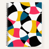 Kleurrijk, modern, trendy, koele cirkelvormig notitieboek (Voorkant)