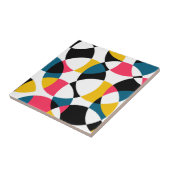 Kleurrijk, modern, trendy, koele cirkelvormig tegeltje (Zijkant)