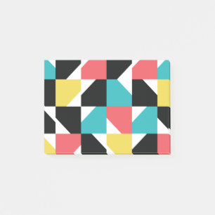 Kleurrijk, modern, trendy, leuk geometrisch patroo post-it® notes