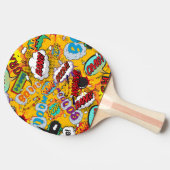 Kleurrijk Modern Typografisch Stripboek Tafeltennisbatje (Zijkant)