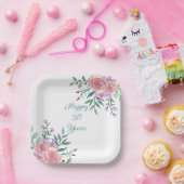 Kleurrijk modern verjaardagsfeest bord (Feest)