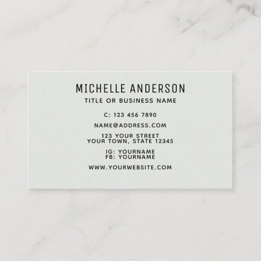 Kleurrijk Modern Visitekaartje (Achterkant)