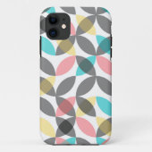 Kleurrijk, modern, vrolijk cirkelvormig geometrisc Case-Mate iPhone case (Achterkant)