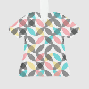Kleurrijk, modern, vrolijk cirkelvormig geometrisc ornament