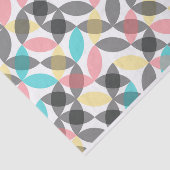 Kleurrijk, modern, vrolijk cirkelvormig geometrisc tissuepapier (Detail)