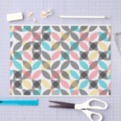 Kleurrijk, modern, vrolijk cirkelvormig geometrisc tissuepapier (Craft)