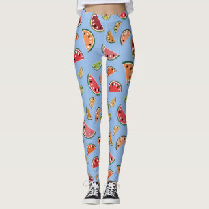 Kleurrijk Modern Watermeloenpatroon Leggings