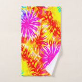 KLEURRIJK MODERN WEB GEÏNSPIREERD ONTWERP TIE-DYE BAD HANDDOEK (Handdoek)
