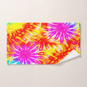 KLEURRIJK MODERN WEB GEÏNSPIREERD ONTWERP TIE-DYE BAD HANDDOEK (Handdoek)