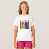 Kleurrijk modern zomerdesign t-shirt (Voorkant volledig)