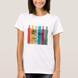 Kleurrijk modern zomerdesign t-shirt