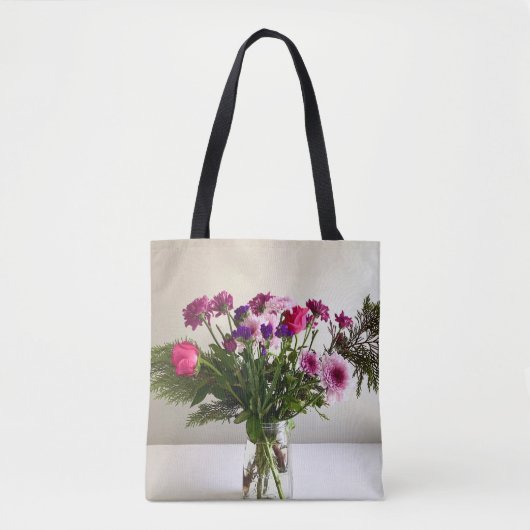Kleurrijk Moederdag Bloemboeket Tote Bag (Voorkant)