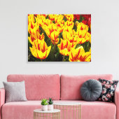 Kleurrijk Moedig Canvas Kunst Geel Rode Tulpen (Insitu (Woonkamer))