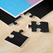 Kleurrijk, moeilijk, uitdagend, kleurrijk legpuzzel (Zijkant)