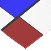 Kleurrijk Mondriaan Stijl Rood, Blauw, Geel Patroo Korte Tafelloper (Hoek)