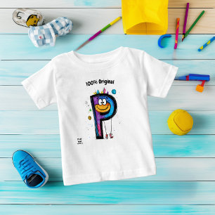 Kleurrijk Monogram P – Leuk en Aanpasbaar Ontwerp