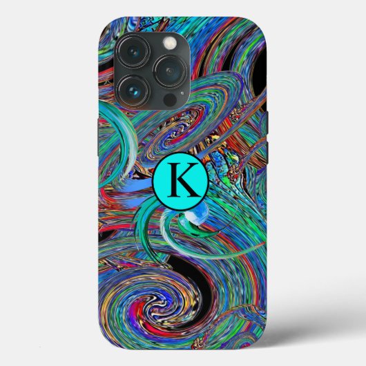 Kleurrijk Monogram Trendy Abstract  Case-Mate Case-Mate iPhone Case (Achterkant)