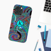 Kleurrijk Monogram Trendy Abstract Case-Mate iPhone Case
