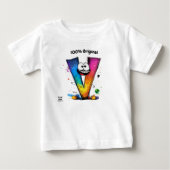 Kleurrijk Monogram V – Leuk en Aanpasbaar Ontwerp (Voorkant)