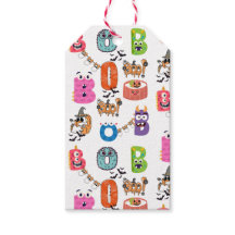 Kleurrijk Monster “BOO” Halloween Cartoon Ontwerp