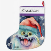 kleurrijk monster grote kerstsok (Achterkant)