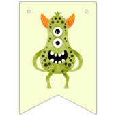 Kleurrijk Monster Verjaardagsfeest Vlaggetjes (Tweede vlag)