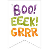 Kleurrijk Monster Verjaardagsfeest Vlaggetjes (Eerste vlag)