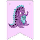 Kleurrijk Monster Verjaardagsfeest Vlaggetjes (Derde vlag)