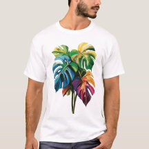Kleurrijk Monstera Leaf T-shirt