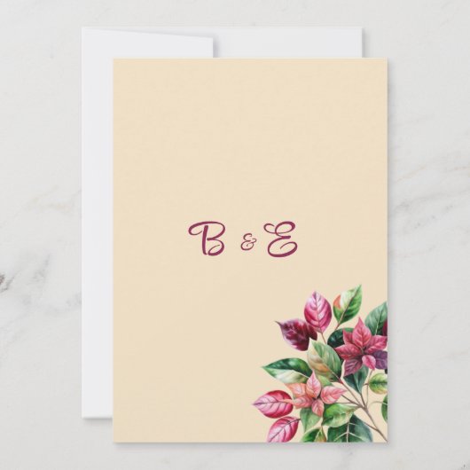 Kleurrijk mooi bloemboeket Save the Date Kaart (Achterkant)