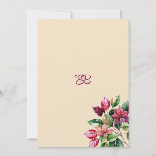 Kleurrijk mooi bloemboeket Tafelnummers (Achterkant)