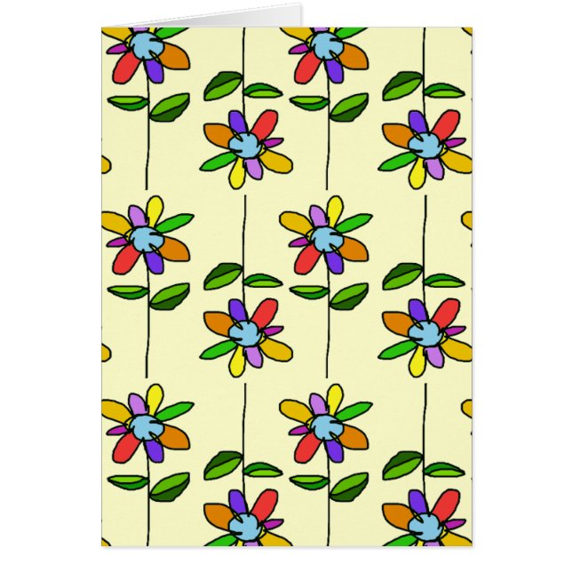 kleurrijk & mooi bloemenpatroon (Voorkant)
