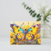 Kleurrijk Mooie Vlinderontwerp Briefkaart (Staand voorkant)