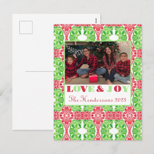 Kleurrijk Mozaïek Foto Briefkaart (Voorkant / Achterkant)