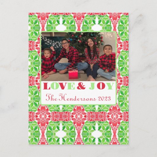 Kleurrijk Mozaïek Foto Briefkaart (Voorkant)