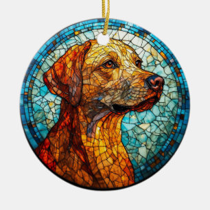 Kleurrijk Mozaïek Hond Keramisch Ornament