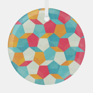 Kleurrijk mozaïek, naadloos artistiek patroon. glas ornament