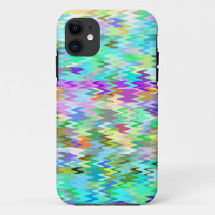 Kleurrijk mozaïekgolfpatroon #2 iPhone 11 hoesje