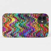 Kleurrijk mozaïekgolfpatroon Case-Mate iPhone case (Achterkant (horizontaal))