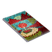 Kleurrijk mozaïeklandschap notitieboek (Rechterzijde)