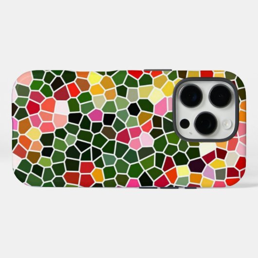 Kleurrijk mozaïekpatroon Case-Mate iPhone case (Achterkant (horizontaal))