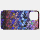 Kleurrijk mozaïekpatroon houtlook Case-Mate iPhone case (Achterkant / Rechts)