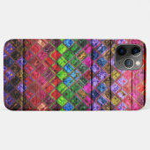 Kleurrijk mozaïekpatroon houtlook Case-Mate iPhone case (Achterkant (horizontaal))