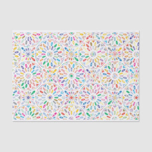  kleurrijk mozaïekpatroon Mandala Tissuepapier