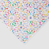 kleurrijk mozaïekpatroon Mandala Tissuepapier (Detail)