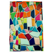 Kleurrijk Mozaïekpatroon Medium Cadeauzakje (Voorkant)