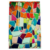 Kleurrijk Mozaïekpatroon Medium Cadeauzakje (Achterkant)